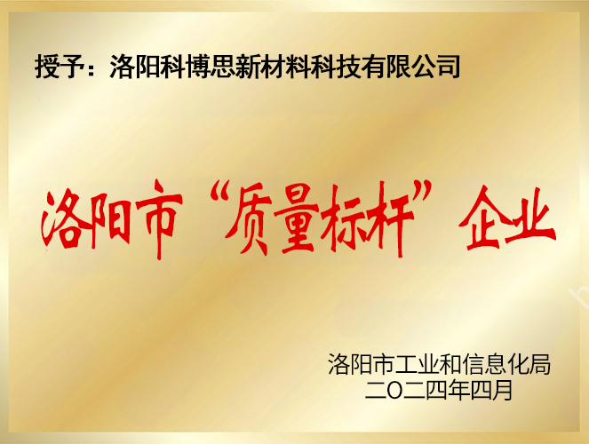 市質(zhì)量標(biāo)桿